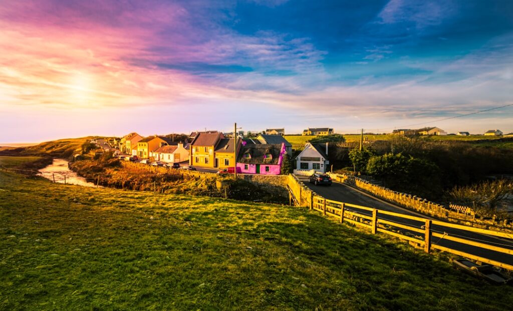 houses near hills
